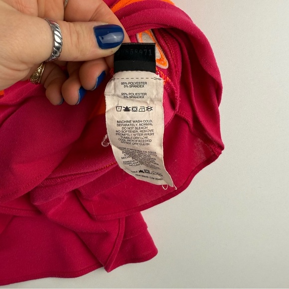 Oakley Women’s Medium Striped Polo Dress with Ruffle Hem - Picture 6 of 8